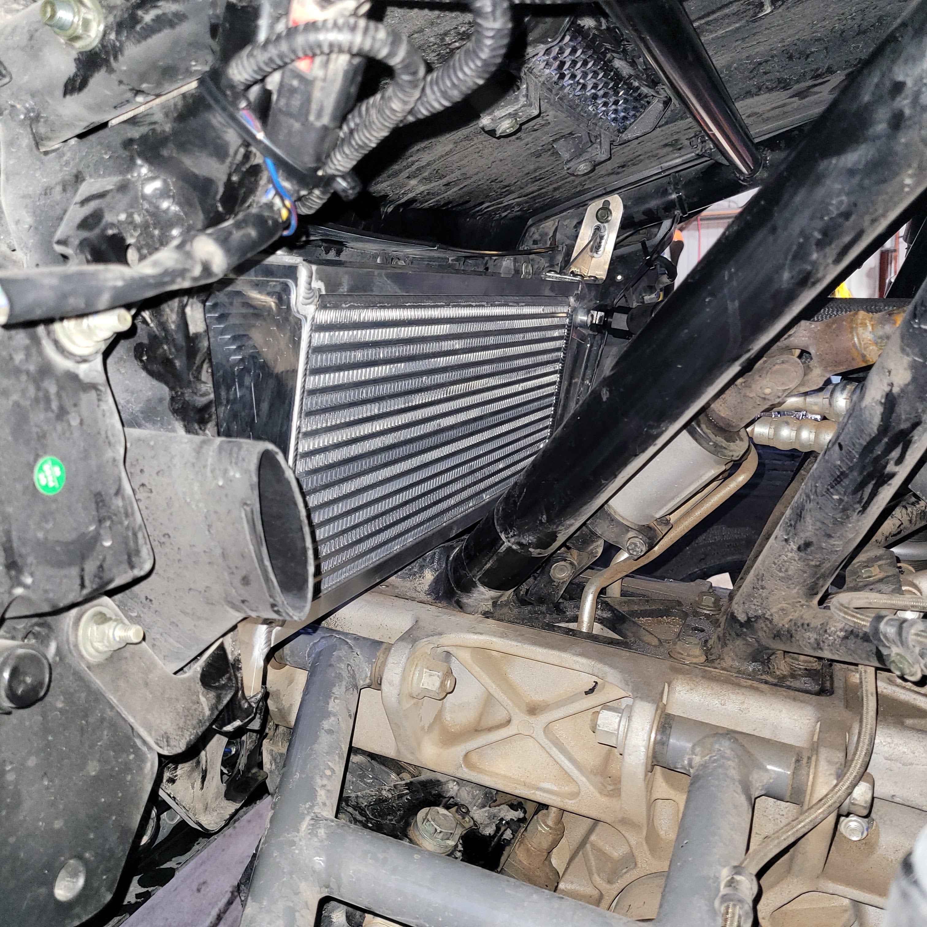 Speed UTV behind grill Oil cooler upgrade – Hollander Motorsports