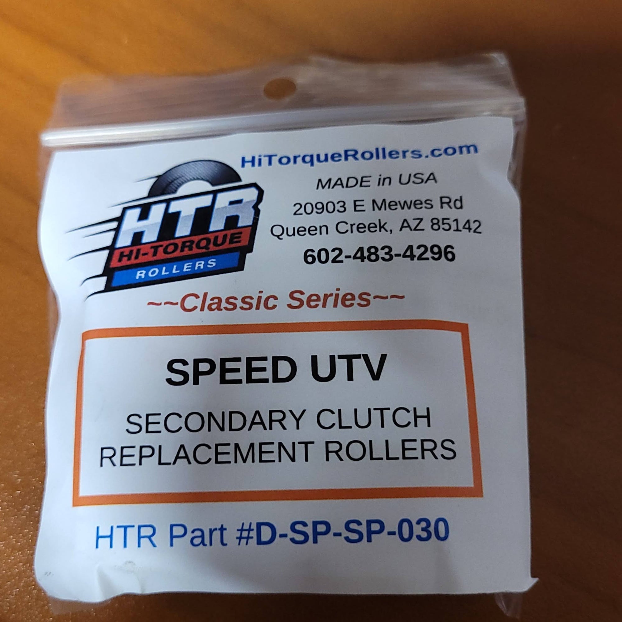 Speed UTV Secondary replacement Roller kit