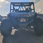 Polaris RZR 200 front bumper with light tabs, grill, front skid plate