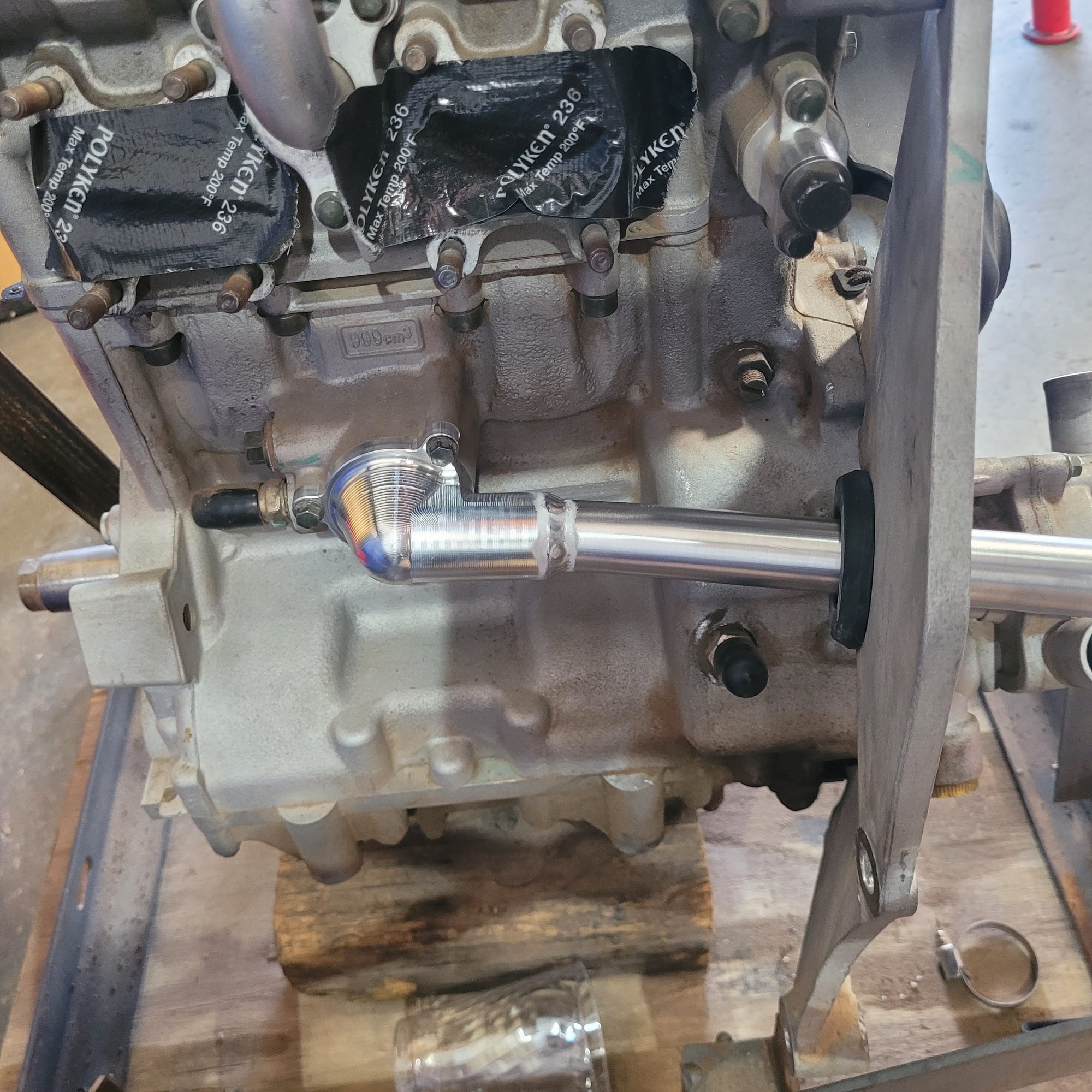 Billet Speed UTV Water Thermostat housing and Aluminum tube