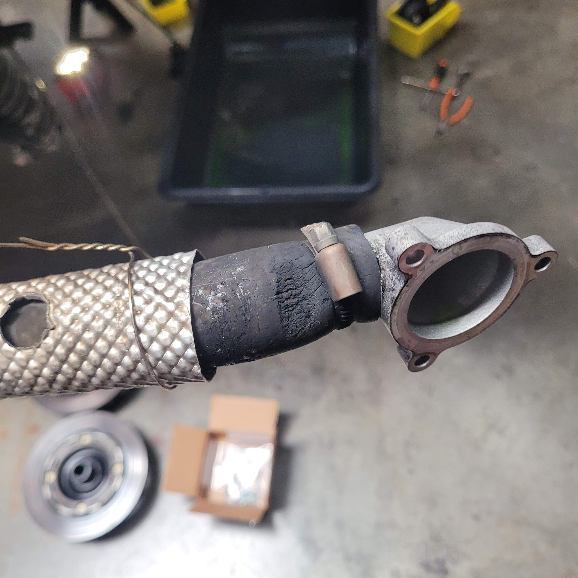Billet Speed UTV Water Thermostat housing and Aluminum tube