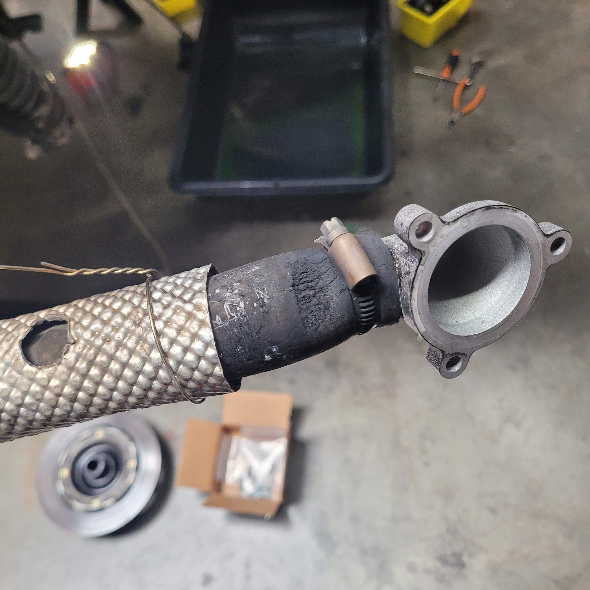 Billet Speed UTV Water Thermostat housing and Aluminum tube